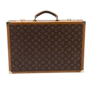 Louis Vuitton Classic Monogram Briefcase in Brown and Tan